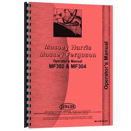 Industrial And Construction Operator Manual Fits Massey Ferguson 304